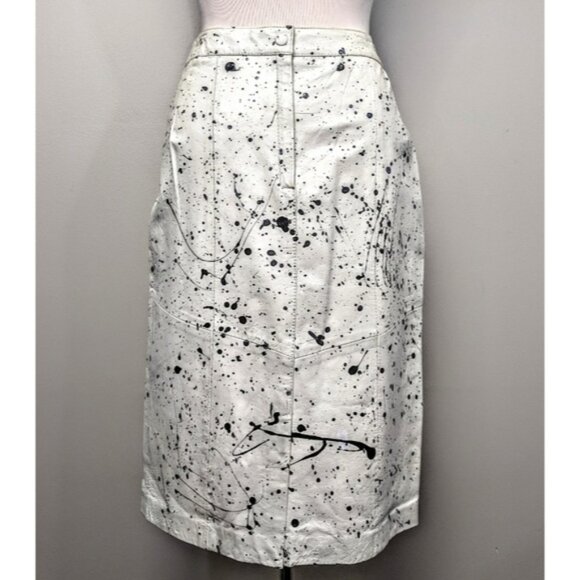 Custom Made Leather Splatter Skirt - Picture 6 of 6